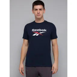 Reebok Logo Printed Round Neck Slim Fit T-shirt.-picture-17