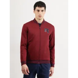 Reebok Maroon Cotton Regular Fit Printed Sports Jacket-picture-15