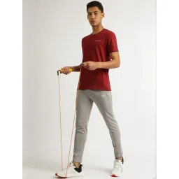 Reebok Maroon Cotton Regular Fit Sports T-Shirt image 5