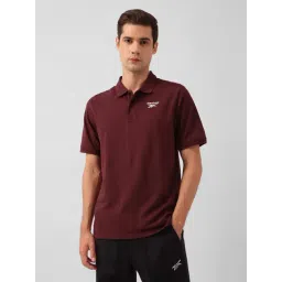 Reebok Maroon Cotton Regular Fit Training Sports Polo-picture-16