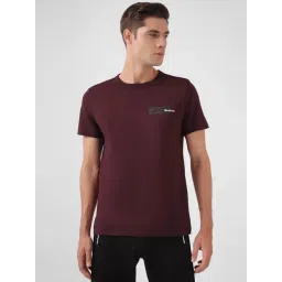 Reebok Maroon Cotton Slim Fit Sports T-Shirt-picture-20