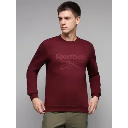 Reebok Maroon Regular Fit Printed Sweatshirt-picture-31