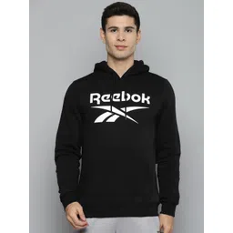 Reebok Men Black Printed Hooded Sweatshirt-picture-40