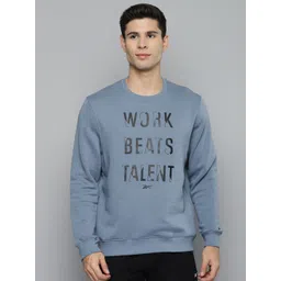 Reebok Men Blue Printed Performance Training Sweatshirt-picture-31