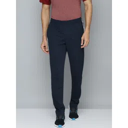 Reebok Men Navy Blue Self Design WF Speedwick Track Pants with Taping Detail-picture-39
