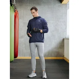 Reebok Men Navy Blue Solid Training Sporty Jacket-picture-11