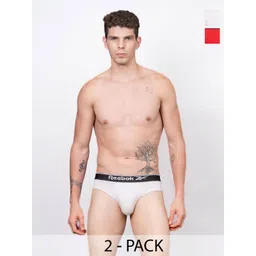 Reebok Men Pack Of 2 Outer Elastic Basic Briefs R_BLBF01-VCHK/VRED_L-picture-41