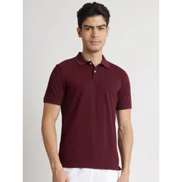 Reebok Men Solid Polo Collar Cotton T-shirt-picture-15