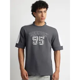 Reebok Men Typography Printed Round Neck Cotton T-shirt-picture-34