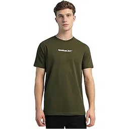 Reebok Men's Solid Regular Fit T-Shirt-picture-41