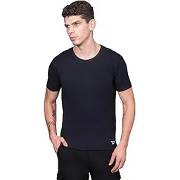 Reebok Men's Solid Regular Fit T-Shirt-picture-32