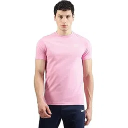 reebok Men's Solid Slim Fit T-Shirt-picture-38