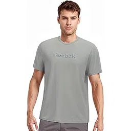 Reebok Men's T-Shirt |Casuals | Crafted Comfort Tee | Round Neck | Regular Fit | Half Sleeve | 93% Cotton 7% Lycra-picture-12