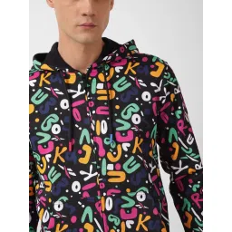 Reebok Multicolor Regular Fit Printed Cotton Hooded Sweatshirt image 4