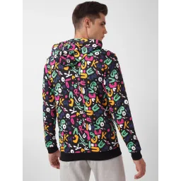 Reebok Multicolor Regular Fit Printed Cotton Hooded Sweatshirt image 2