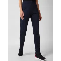 Reebok Navy Mid Rise Sports Track Pants-picture-32