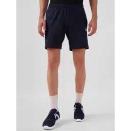 Reebok Navy Regular Fit Striped Training Sports Shorts-picture-36