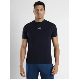Reebok Navy Slim Fit Brand Carrier Lifestyle T-Shirt-picture-35