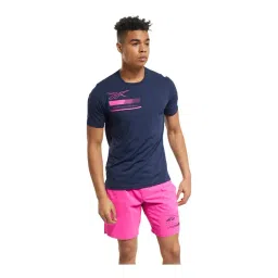 Reebok Navy Slim Fit Print T-Shirt-picture-30