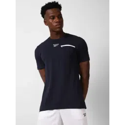 Reebok Navy Slim Fit Printed Sports T-Shirt-picture-23