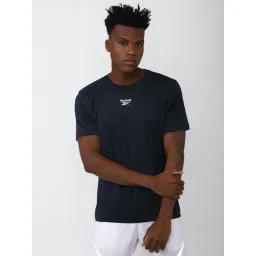 Reebok Navy Slim Fit Sports T-Shirt-picture-16