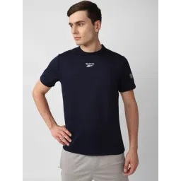 Reebok Navy Slim Fit Sports T-Shirt-picture-20