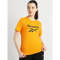 Reebok Orange Cotton Printed Sports T-Shirt-picture-13