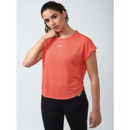 Reebok Orange Self Pattern Sports T-Shirt-picture-28