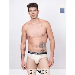 Reebok Pack Of 2 Low Rise Anti bacterial Basic Briefs-picture-22