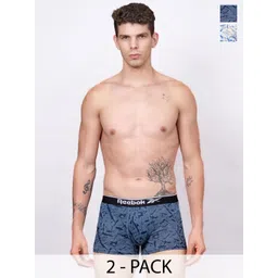 Reebok Pack Of 2 Printed Logo Detail Trunks-picture-15