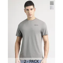Reebok Pack Of 2 Round Neck Pure Cotton T-Shirts-picture-25