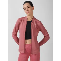 Reebok Pink Logo Print Sports Jacket-picture-15