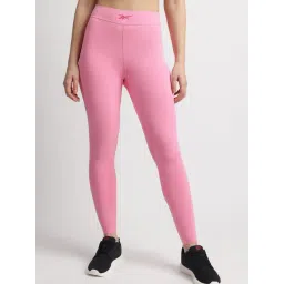 Reebok Pink Polyester Regular Fit Tights-picture-32
