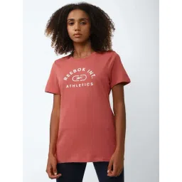 Reebok Red Cotton Printed Sports T-Shirt-picture-42