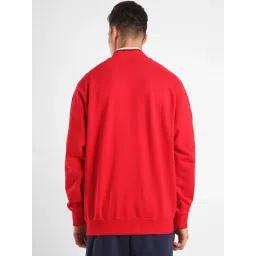 Reebok Red Cotton Regular Fit Logo Printed Sweatshirt image 2