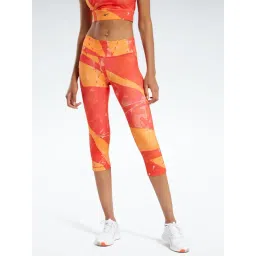 Reebok Red Printed Sports Capris-picture-38