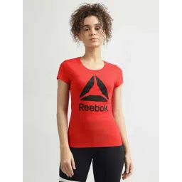 Reebok Red Regular Fit Logo Printed Sports T-Shirt-picture-21