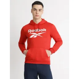 Reebok Red Regular Fit Printed Hooded Sweatshirt-picture-32