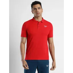 Reebok Red Slim Fit AlwysOn Polo T-Shirt-picture-48