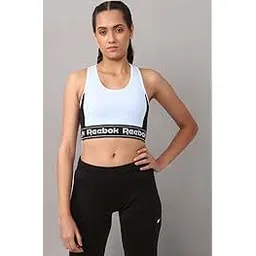 reebok ReebokWomen's Cotton Lightly Padded Wire Free Classic Sports Bra-picture-16