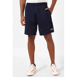 reebok Solid Men Dark Blue Regular Shorts-picture-15