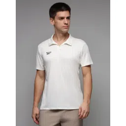 Reebok White Regular Fit Solid Polo T-Shirt-picture-17