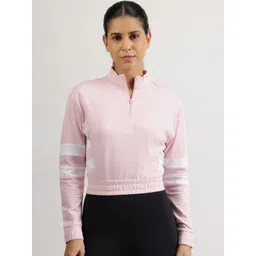 Reebok Women Brand Logo Printed High Neck Sweatshirt-picture-37