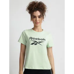 Reebok Women Graphic Printed Short Sleeves Cotton Casual T-shirt-picture-13