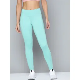 Reebok Women Sea Green FND NEO Solid Fitted Training Tights image 2