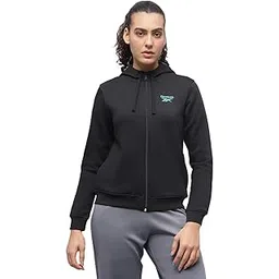 Reebok Women’s Full-Zip Hoodie – Soft Fleece Sweatshirt with Adjustable Hood & Front Pockets-picture-18