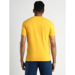 Reebok Yellow Slim Fit Sports T-Shirt image 2
