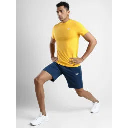 Reebok Yellow Slim Fit Sports T-Shirt image 5