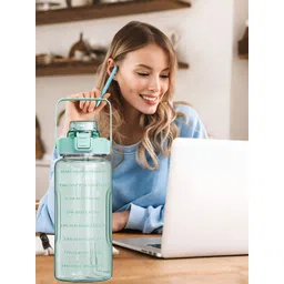 ReeQ Green & White Typography Printed Water Bottle - 2000ml-picture-19