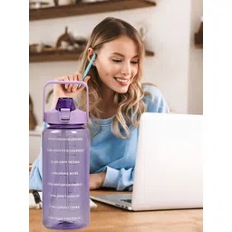 ReeQ Lavender & White Typography Printed Sipper Lockable Lid Water Bottle 2000ml-picture-27